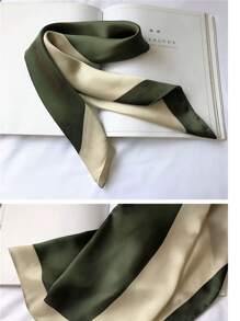 1pc Women's Printed Silk Scarf, 70*70cm