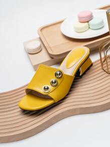 Sandales à talons compensés de mode d'été pour femmes, sandales à talons hauts jaunes