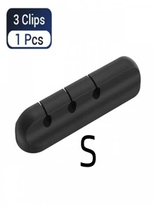 1 Miếng Silicone Bàn Dây điện Clip Với 3/5 Hố , Tổ chức cáp & Cord Giá đỡ Đối với Sự quản lý - màu đen - Xem 7