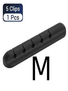 1 Miếng Silicone Bàn Dây điện Clip Với 3/5 Hố , Tổ chức cáp & Cord Giá đỡ Đối với Sự quản lý - màu đen - Xem 6