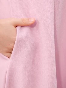 Girls Butterfly Sleeve Dress - Mauve Purple - View 8