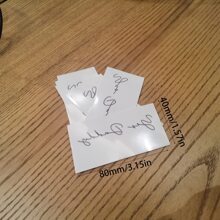 Yes Daddy Temporary Tattoos, Long Lasting Small Tattoo Stickers For Couples, Whisper English Letter - Black - View 4