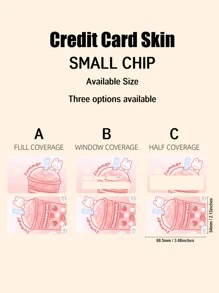 卡通兔子圖案自粘式卡包 - 彩色 - 查看 4