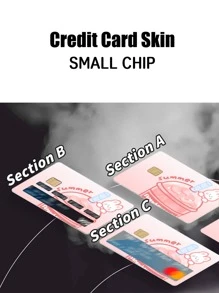 卡通兔子圖案自粘式卡包 - 彩色 - 查看 5