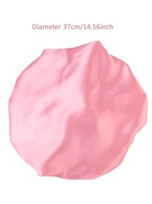 Touca de Dormir de Spandex de 2 Camadas com Bloco de Cor, Touca de Peruca, Touca de Seda e Touca de Cetim