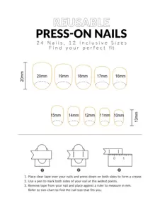 Halloween Nail,European And American Style 24 Pieces Of Nude Short Oval Press-On Nails, Nude Gradient Black Smudge Japanese Style False Nails, With Nail Art Tools 1 Rubbing Strip 1 Piece Of Jelly Glue