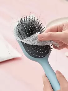 50入組氣墊梳子頭髮清潔網狀,梳子&梳子清潔網紗,梳子保護網狀和清潔工具 - 白色 - 查看 1