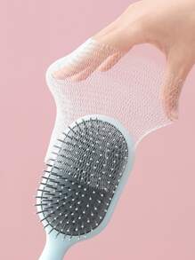 50入組氣墊梳子頭髮清潔網狀,梳子&梳子清潔網紗,梳子保護網狀和清潔工具 - 白色 - 查看 4