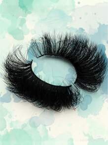 Asiteo 4 Pairs Eyelashes 20mm Faux Mink Eyelashes Long Lasting Fluffy Lashes Dramatic Volume Lashes Extension Thick Long - Black - View 6