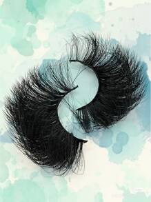 Asiteo 4 Pairs Eyelashes 20mm Faux Mink Eyelashes Long Lasting Fluffy Lashes Dramatic Volume Lashes Extension Thick Long - Black - View 7