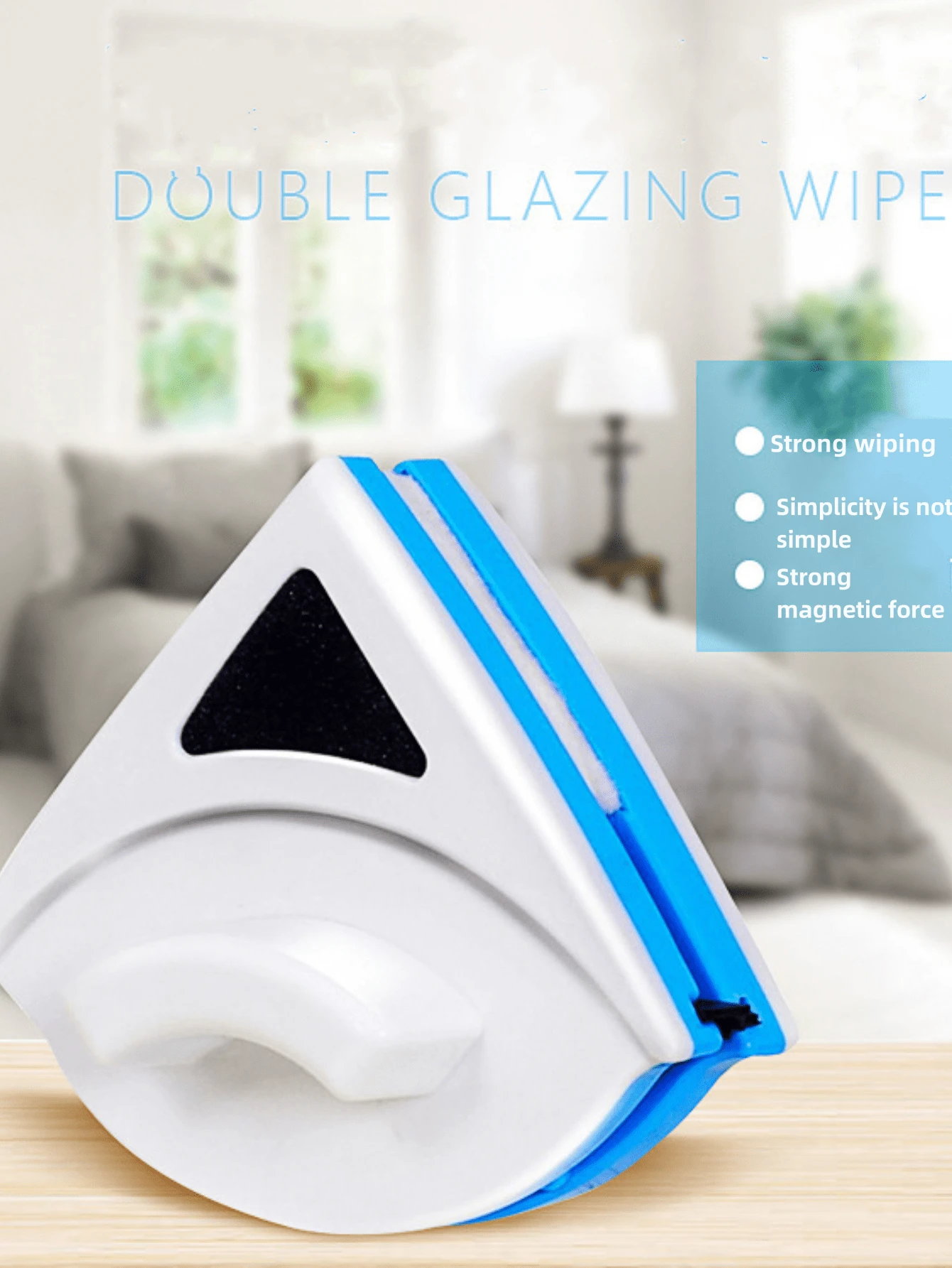 Double-sided Magnetic Glass Wiper For Home Window Cleaning - Multicolor - View 1