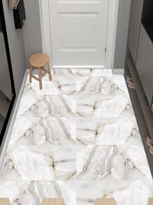 10pcs/20pcs Marble Pattern Waterproof Vinyl Floor Stickers Floor Tiles Flooring Floor Tiles Self Adhesive Floor Tiles Peel Stick Living Room Decor Room Decor Home Decor Kitchen - Multicolor - View 3