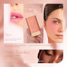 DEROL Rubor en barra de maquillaje natural nude, apto para uso diario - 03 Orange Brown - Ver 2