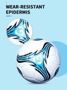 1 szt. Piłka nożna, wytrzymała, miękka i sprężysta - idealna do treningów, ćwiczeń, nadaje się do użytku wewnątrz i na zewnątrz na plażach, trawnikach, podwórkach i różnych powierzchniach.