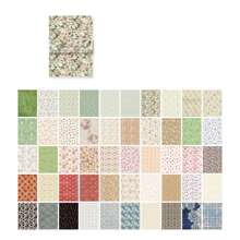 MOCARD 1 cuốn/100 cái Phong cách Retro Thiết kế hoa Trang trí Chất liệu Cắt dán thẩm mỹ Làm sổ lưu niệm Viết nhật ký Văn phòng phẩm Nghệ thuật Giấy DIY Quân nhu - màu xanh lá - Xem 2