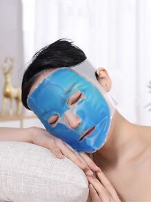 1pc Cooling Gel Face Mask Ice Pack Facial Mask To Relieve Fatigue & Aid Sleep - Blue - View 7