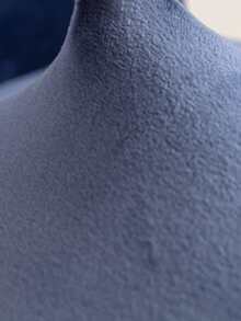 4pcs Velvet Stretch Chair Cover Set, Suitable For Dining Room, Wedding, Ceremony And Banquet Chairs - Màu xanh lam - Xem 3