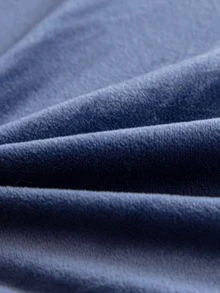 4pcs Velvet Stretch Chair Cover Set, Suitable For Dining Room, Wedding, Ceremony And Banquet Chairs - Màu xanh lam - Xem 4