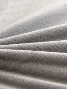 4pcs Luxury Velvet Chair Covers Including Stretch Chair Cover For Chairs With Height Legs And Sash For Wedding, Banquet, Event - Màu Xám nhạt - Xem 4