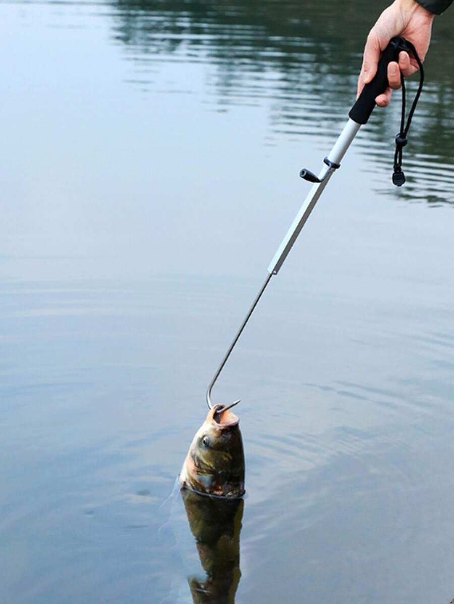 1 pieza pesca en hielo Gancho barco pesca en hielo atrapar de pez Gancho mar pesca de pez Gancho clasificación Gancho Equipo de pesca mano Gancho - Negro - Ver 1