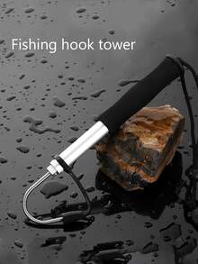 1 pieza pesca en hielo Gancho barco pesca en hielo atrapar de pez Gancho mar pesca de pez Gancho clasificación Gancho Equipo de pesca mano Gancho - Negro - Ver 4