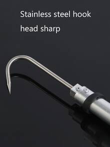 1 pieza pesca en hielo Gancho barco pesca en hielo atrapar de pez Gancho mar pesca de pez Gancho clasificación Gancho Equipo de pesca mano Gancho - Negro - Ver 5