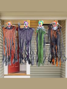 29” Halloween Hanging Clowns (4 Pack) In Varies Color, Clown Halloween Decorations, Scary Halloween Decoration, Hanging Decoration For Spooky Residence Prop Décoration, Halloween Outdoor Indoor Decor