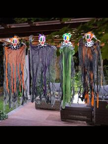 29” Halloween Hanging Clowns (4 Pack) In Varies Color, Clown Halloween Decorations, Scary Halloween Decoration, Hanging Decoration For Spooky Residence Prop Décoration, Halloween Outdoor Indoor Decor