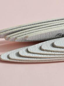 klimonla 10Pcs/Set Large Elliptical Grey Wood Nail File Nail Sanding Block File Double-Sided Polishing Tool, Washable, 100/180 Grit,Nail Supplies,Nail Tools,Nail Art Tools,Back To School,Nails,Nail Tools For Press On Nails