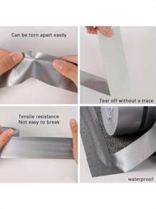 特別地膠黏劑織物織帶,地毯防水織帶,高粘度銀灰色的織帶,DIY家庭裝飾用品10織帶