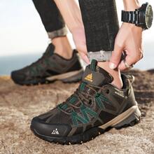 1雙男士戶外合成舒服的登山鞋,野營和遠足