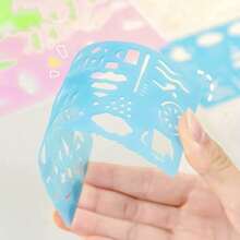 4pcs Cartoon Drawing Stencil Ruler Set For Students,Rulers - Multicolor - View 5