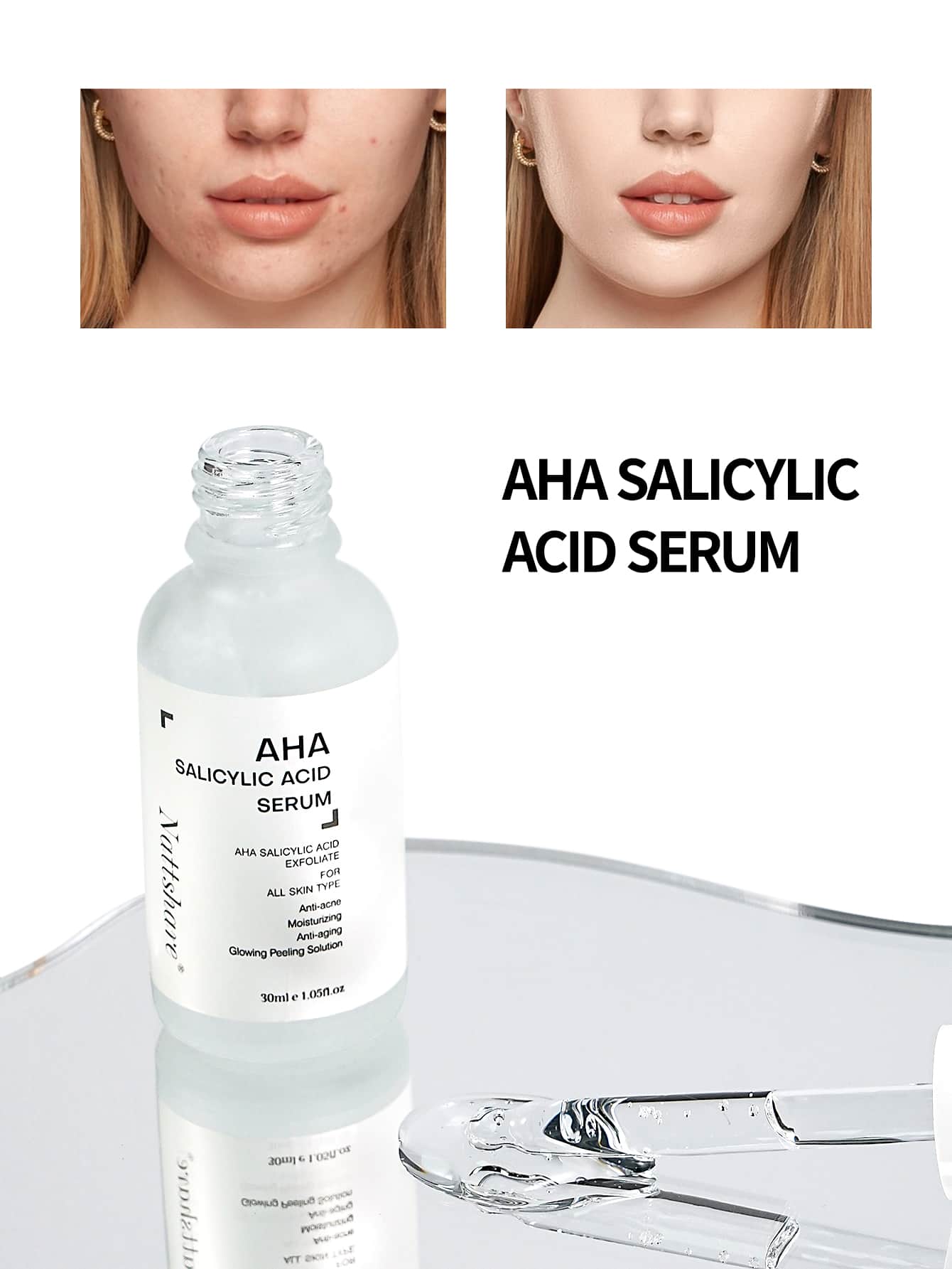 AHA Salicylic Acid Exfoliating & Brightening & Removing Blackhead