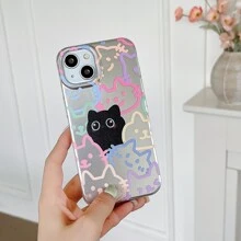 1 Miếng Mô hình hoạt hình mèo Ốp lưng & bao da điện thoại - Bạc - Xem 7