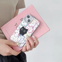 1 Miếng Mô hình hoạt hình mèo Ốp lưng & bao da điện thoại - Bạc - Xem 8