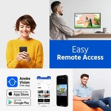 ANNKE Dome 8MP 4K Ultra HD PoE ONVIF IP Security Camera With H.265+ IP67 Weatherproof IK10 Vandal-Proof Audio Recording Supports 256 GB TF Card Remote Access Motion Alerts For Outdoor Indoor CCTV Surveillance - phích cắm của Mỹ - Xem 8