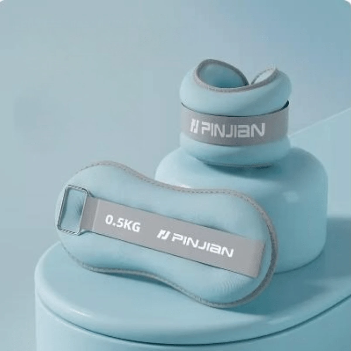 1入重量腿部綁腿沙包，可用於跑步、跳舞和特殊訓練，學生手腕踝關節，男女均適用 - 藍色 - 查看 1