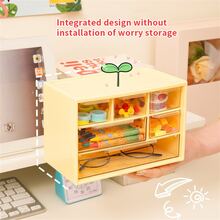 Kumilo Desktop Storage Box For Students, Large 6-cube Drawer Type Table Organizer With Dividers For Dressing Table, Jewelry Lens Case, Desk Drawer Type Sorting Storage Box, Makeup Stationery Brightly Colored Drawer Type Storage Box, Large Capacity Storage Box For Notebook - Yellow - View 4