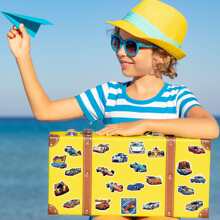 50入組超級跑車賽車塗鴉貼紙,可愛卡通貼紙貼花適用於男孩