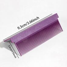 Kẹp tạo kiểu tóc bằng sợi carbon chịu nhiệt độ cao với thiết kế tự dính, đi kèm với lược - Màu tím - Xem 3