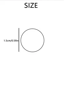 1000 cái/gói Trong suốt Mini Dây thun - trắng - Xem 5