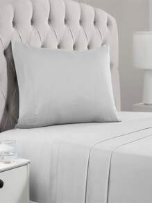 Single Bed Sheet Set- 3 Piece Signature Collection Bedding Set With Pillowcases- Soft, Cooling Bed Sheets- 16 Inch Deep Pocket- Wrinkle, Fade, Stain Resistant - 淺灰色 - 查看 1