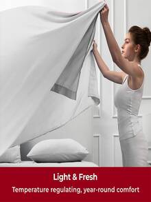 Single Bed Sheet Set- 3 Piece Signature Collection Bedding Set With Pillowcases- Soft, Cooling Bed Sheets- 16 Inch Deep Pocket- Wrinkle, Fade, Stain Resistant - 淺灰色 - 查看 3