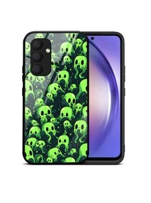 Alien Pattern Phone Case,International Version, Not The Domestic Version - Green - View 4
