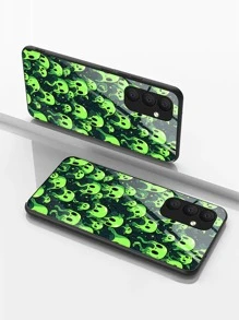 Alien Pattern Phone Case,International Version, Not The Domestic Version - Green - View 3