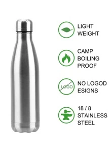 No Insulation Water Cola Bottle Single Wall Water Bottle Stainless Steel 500ML 750ML 1000ML Outdoor Travel Sports Drink Bottles - Silver - View 5