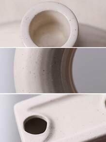 chenguang 1入組極簡陶瓷香薰燭臺 - 米色 - 查看 11