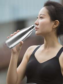 No Insulation Water Cola Bottle Single Wall Water Bottle Stainless Steel 500ML 750ML 1000ML Outdoor Travel Sports Drink Bottles - Silver - View 6