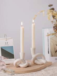 chenguang 1入組極簡陶瓷香薰燭臺 - 米色 - 查看 2