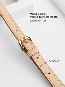 PU Bag Shoulder Strap Modification And Replacement Bag Accessories Suitable For Speed Red Edge Beige White Crossbody Shoulder Strap - Beige - View 4